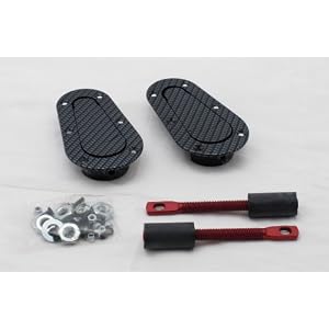 AeroCatch Plus Flush Hood Latch and Pin Kit – Black Carbon Fiber Look – Part # 120-3000