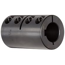 Ruland MCLC One-Piece Clamping Rigid Coupling with Keyway, Metric