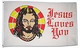 Jesus Loves You - Novelty flags