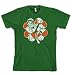 Argyle Leprechaun t shirt saint patricks day shirt with lucky clover funny shirt