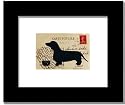 Dachshund Dog Vintage Postcard Framed Art Print Picture
