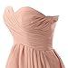 Dressystar Short Strapless chiffon party dress evening dress