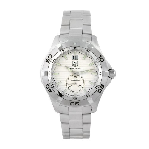 TAG Heuer Men's WAF1015.BA0822 Aquaracer Swiss-Quartz Silver Dial Watch