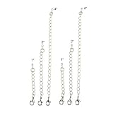 Necklace Bracelet Extender - 2 Sets - 1", 2" and 4" - 6 Pcs Total ~ Silver Tone (FB212) ~ Serenity Crystals, Inc.