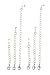 Necklace Bracelet Extender - 2 Sets - 1", 2" and 4" - 6 Pcs Total ~ Silver Tone (FB212)