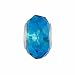 Pandora Style Charm Bead (Z60) Faceted Murano Style / Lampwork Glass (14mm x 10mm) (fits Troll too)