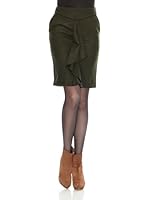 Naf Naf Falda Volante (Verde Militar)