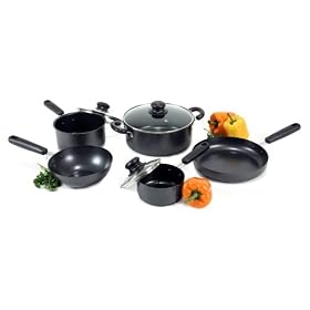 Heuck 32010 8 Piece Heavy Weight Non Stick Steel Cookware