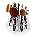 Sankuwen 10 Hole Oval Makeup Brush Holder Drying Rack Organizer Cosmetic Shelf Tool No Brushes