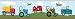 RoomMates RMK1131BCS Transportation Peel & Stick Border