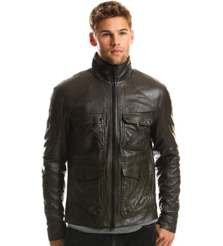armani leather jackets men