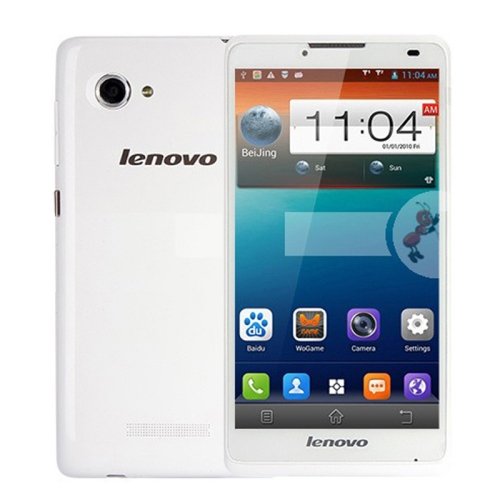 Lenovo A880 Unlocked Smartphone 3G MTK6582 Quad Core 1.3GHz Android 4.2.2 1GB + 8GB 6.0 inch Screen GPS + AGPS Dual SIM Dual Camera WCDMA GSM (White)