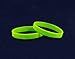 Lime Green Silicone Bracelets - Adult Size (Wholesale Pack - 50 Bracelets)