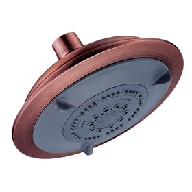 Danze D460008AC Six-Inch 460 Series Three-Function Showerhead, Antique Copper