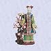 Chinese Woman statue Maiden by blossoms sculpture New