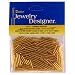 1/2 In. Silver Lined Glass Bugle Beads, Gold, 20 Gram/Pkg