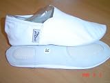 Produkt-Bild: Gymnastikschuhe wei&szlig;, echt Leder, Baumwoll Fu&szlig;bett