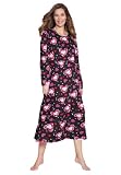Tag-free cotton long sleepshirt
