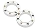 RockTrix - 1.5 inch ATV Wheel Spacers (4x156, 3/8x24 Studs, Flat Nuts) Compatible with Polaris and Kawasaki (Read Listing for Year and Model) - UTV Silver V1 38mm 4pcs