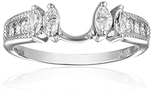 Round solitaire engagement ring enhancers