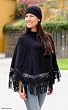 Alpaca wool poncho and hat, 'Black Coffee' Alpaca wool poncho and hat, 'Black Coffee'