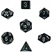 Chessex Dice: Polyhedral 7-Die Speckled Dice Set - Ninja