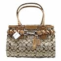 COACH HAMPTON SIG CARRYALL PURSE 13068 Khaki/Camel - LARGE