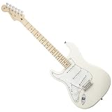 American Standard Stratocaster Left Handed Electric Guitar (Olympic White, MF)