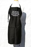 Black Embroidered Apron Dip me in chocolate and call me dessert