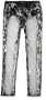 Baby Phat Girls 7-16 Bleach Out Skinny Twill Pant,Black,10