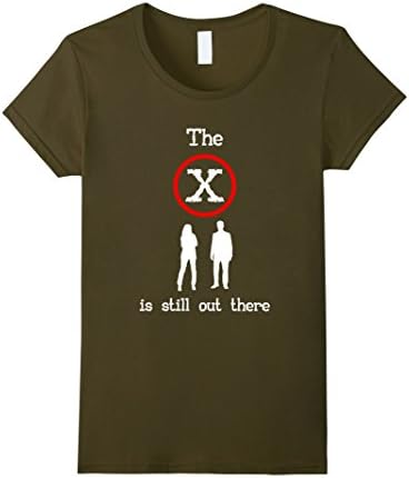 Women's the x-files t-shirt | the x is still out there T-Shirt XL Olive