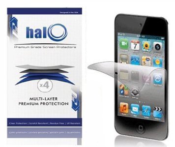 Halo Screen Protector Film Clear Matte (Anti-Glare) for Apple Ipod Touch 4G 4 (3-Pack)