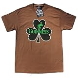 GUINNESS SHAMROCK CLOVER LEAF Brown Licensed Tee