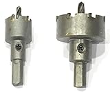 Goldgarden (ゴールドガーデン) 汎用 超硬 ステンレス セミ ロング ホールソー DIY 工具 選べる セット(直径23mm～60mm)センター ドリル 径 :6mm (2個セット(25,