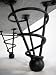 Sofa or Bed Height Leg Angled Black