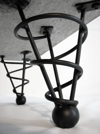 Sofa or Bed Height Leg Angled Black