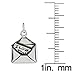 West Coast Jewelry 925 Sterling Silver I Love You Letter Charm