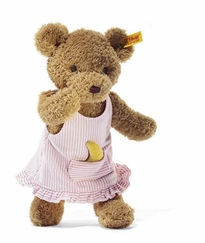 Childrens Toyshop  Spielwaren : Steiff 236754-Mondbärchen 28 braun mit Kleid