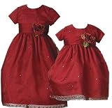 Girls Christmas Dresses - CRAY 408/508 - RUBY Red Dreams - Girl's Holiday or Pageant Gowns - Great for flower girl dresses too