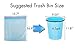 Kitchen Trash Bag, Drawstring 4 gallon Capacity, 15.7