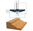 BOSCH 85637M Bevel Raised Panel, 1-1/18 Cut, 5/8 Deep, 1/2-Inch Shank, 2-3/4-Inch Diameter Router Bit