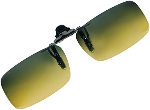 Arck Day+Night Vision Clip-up Plastic Sunglasses, Men's Flip up Sunglasses Lens For Myopia GlassesFor Myopia Glasses, Outdoor Sports, Driving, Fishing (1 Piece)