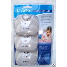 At Ease Pest Repellers 3 Pack- w  Built in Night Light and Outlet by 