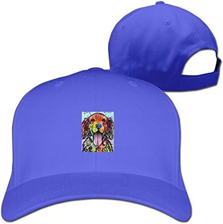 Lovely Rainbow Dog Golden Retriever Face Adjustable Baseball Cap