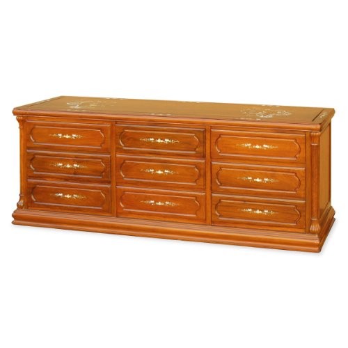 Rosewood Mother of Pearl Inlaid Dresser