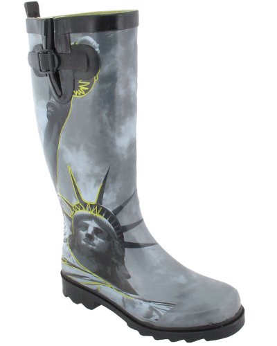 Capelli New York Statue Of Liberty Printed Ladies Tallsporty Rubber Rain Boot product image