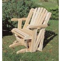 Rustic Natural Cedar Furniture Company� Cedar Chair Glider by RUSTIC NATURAL CEDAR