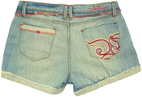 Mecca Femme Women's Vintage Low Rise Short Jeans 5/6 Blue