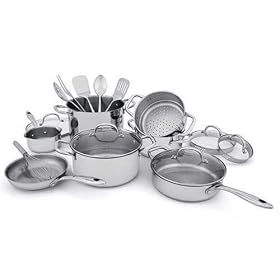 Wolfgang Puck Stainless Steel 18 pc. Cookware Set