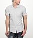 G by GUESS Ignorance Short Sleeve Shirt, GREY STEEL (SMALL)